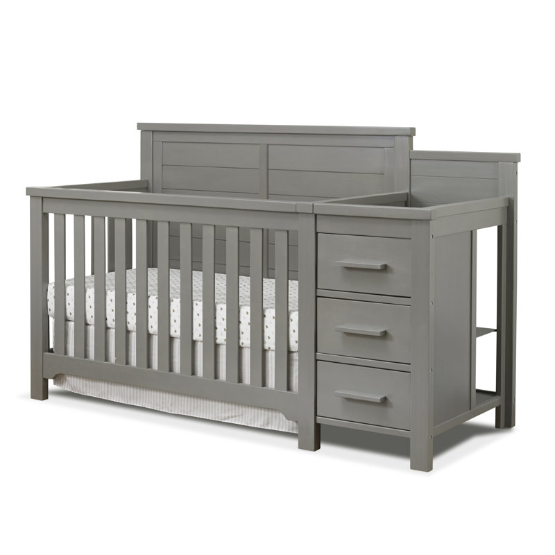 Convertible crib and changer online